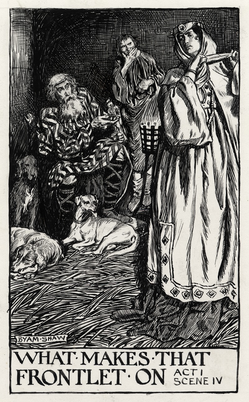 Byam Shaw - King Lear; What makes that frontlet on Act I Scene IV