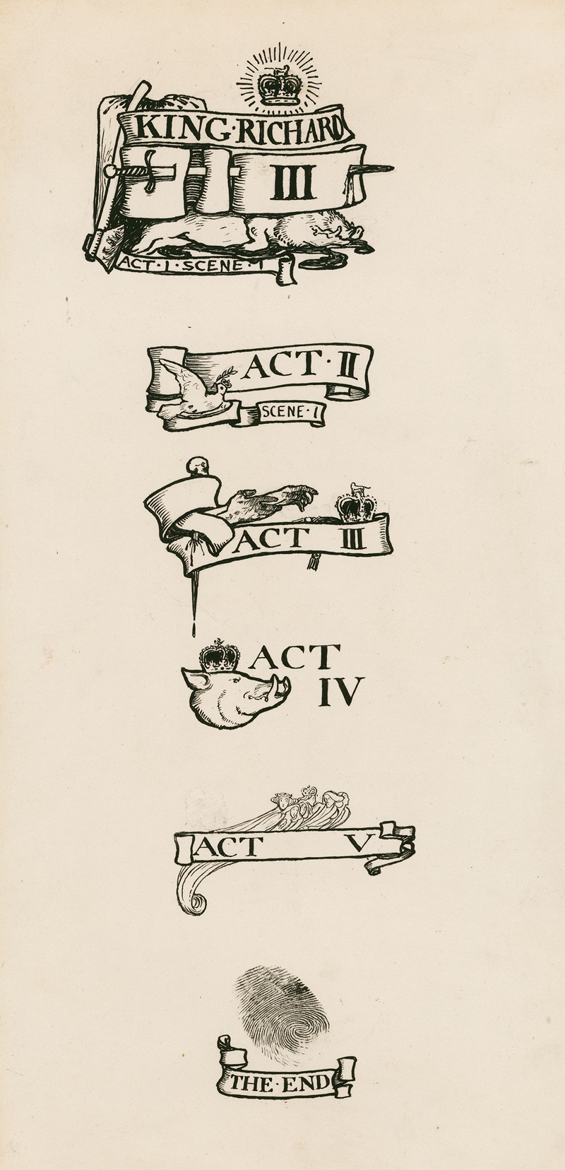 Byam Shaw - King Richard III; Headings