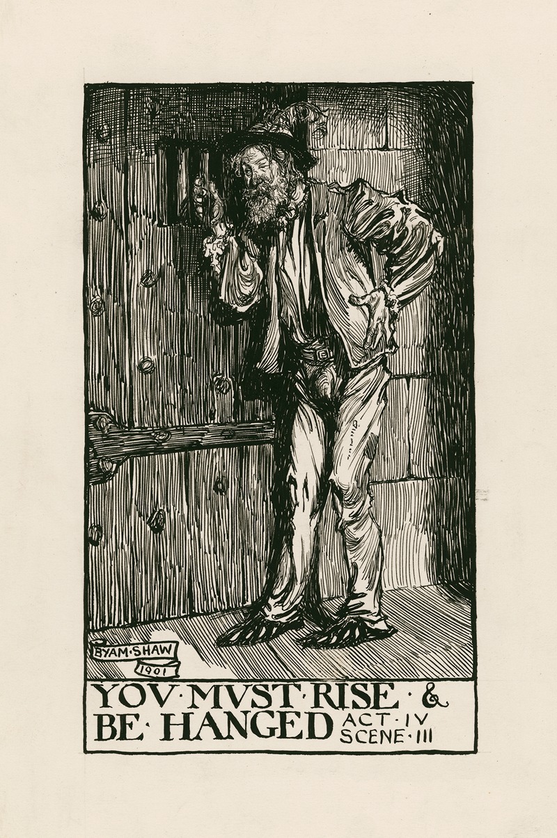 Byam Shaw - Measure for measure; You must rise and be hanged Act IV Scene III