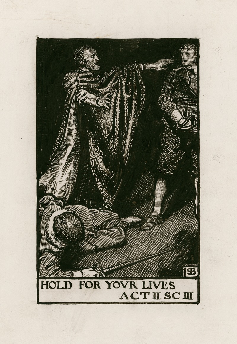 Byam Shaw - Othello; Hold for your lives Act II Scene III