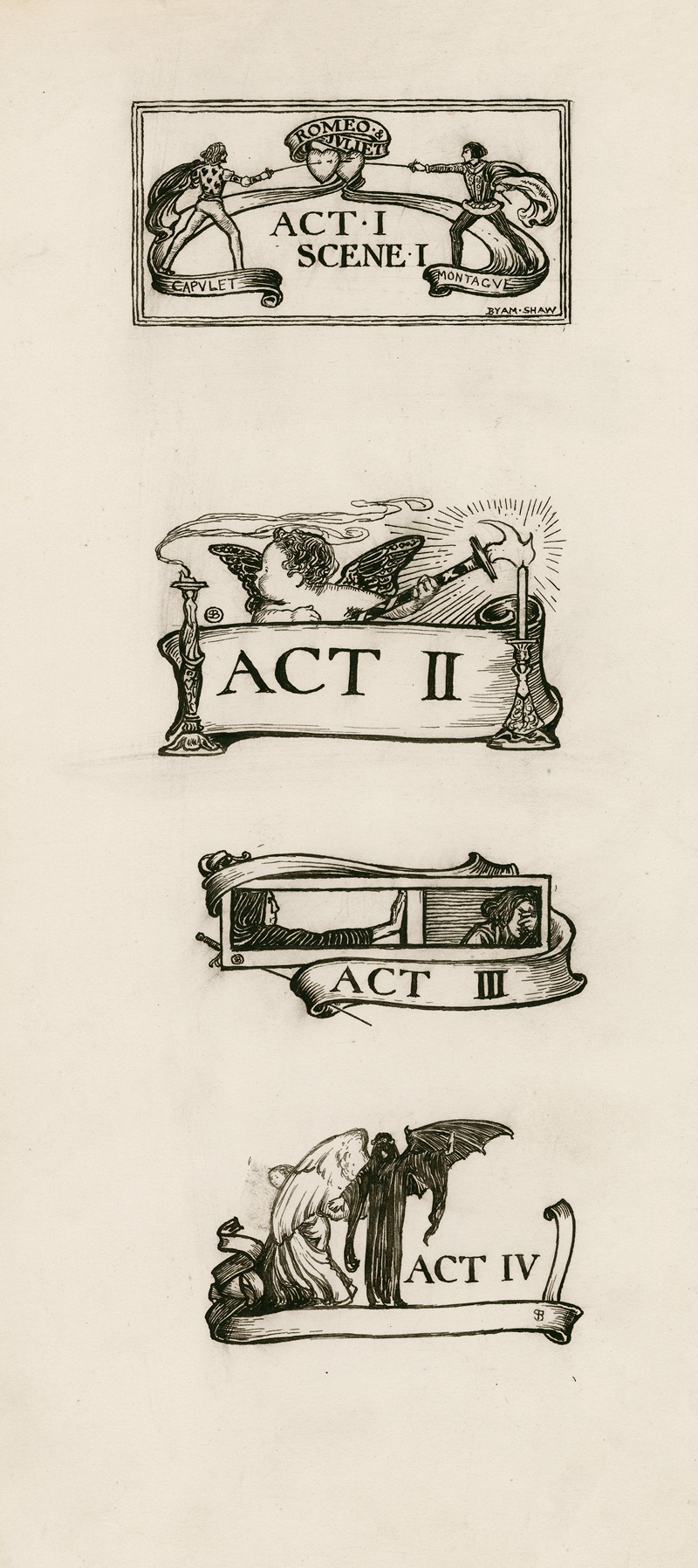 Byam Shaw - Romeo and Juliet; Headings