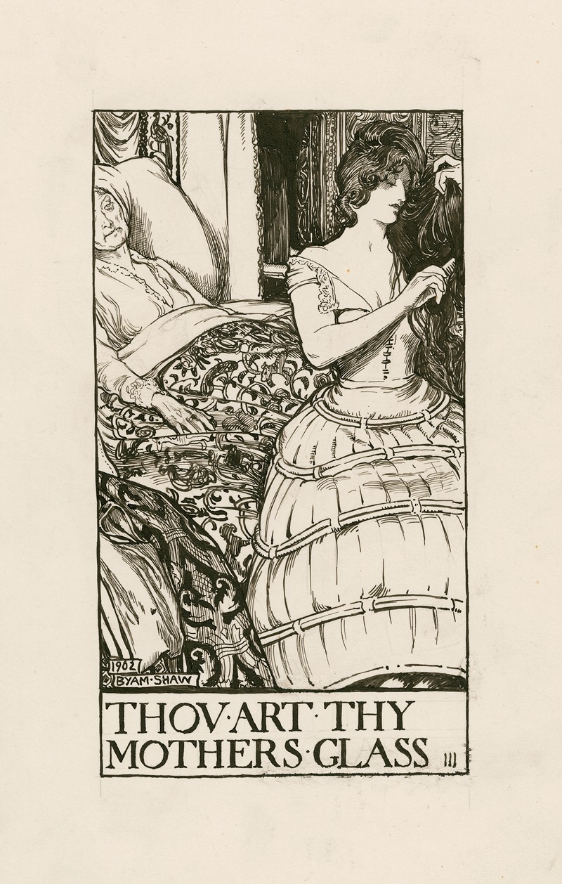 Byam Shaw - Sonnets; Thou art thy mothers glass III