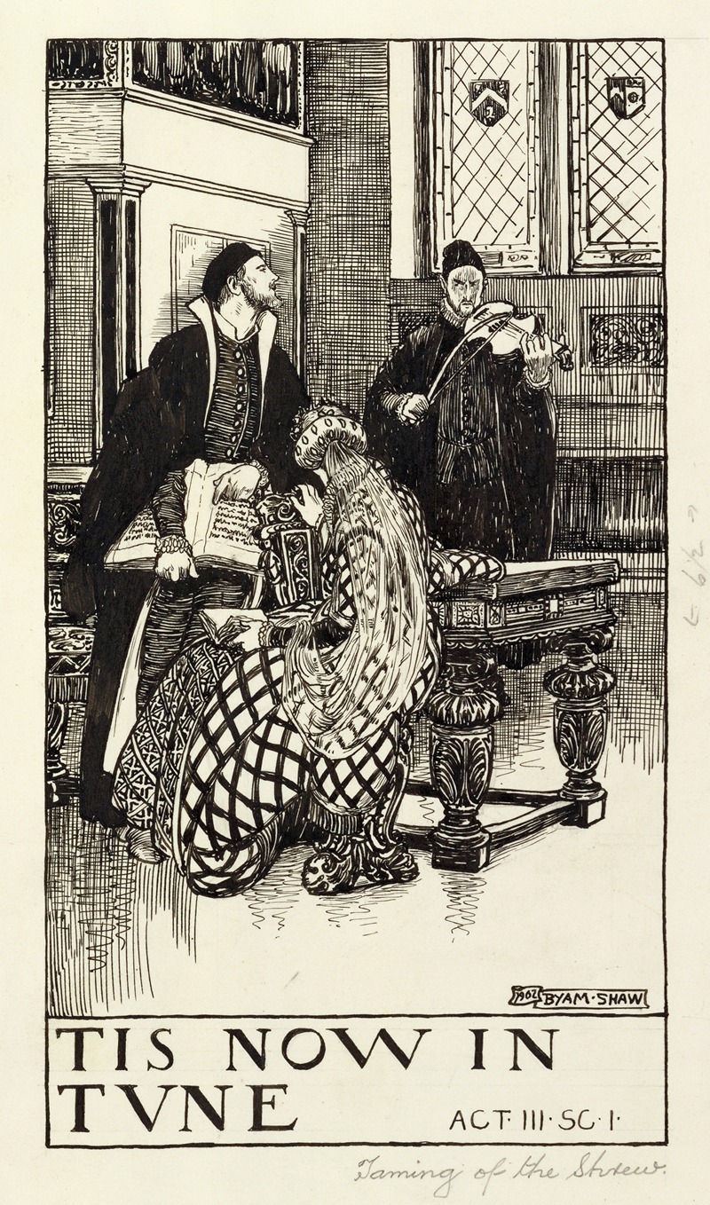 Byam Shaw - Taming of the shrew; Tis now in tune Act III Scene I