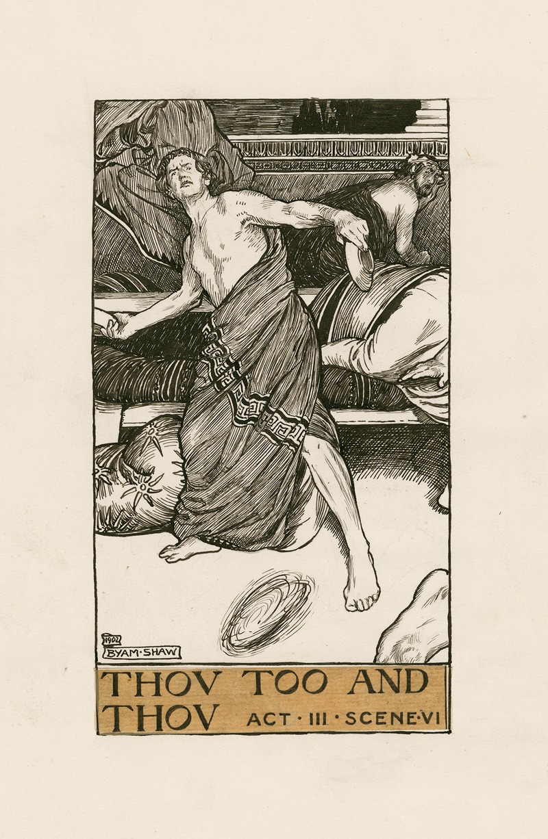 Byam Shaw - Timon of Athens; Thou too and thou Act III Scene VI