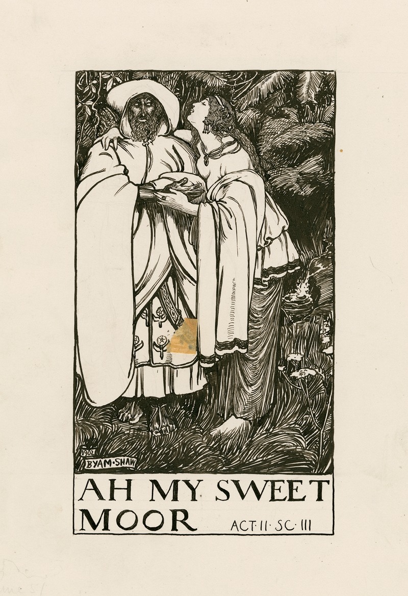 Byam Shaw - Titus Andronicus; Ah my sweet moor Act II Scene III