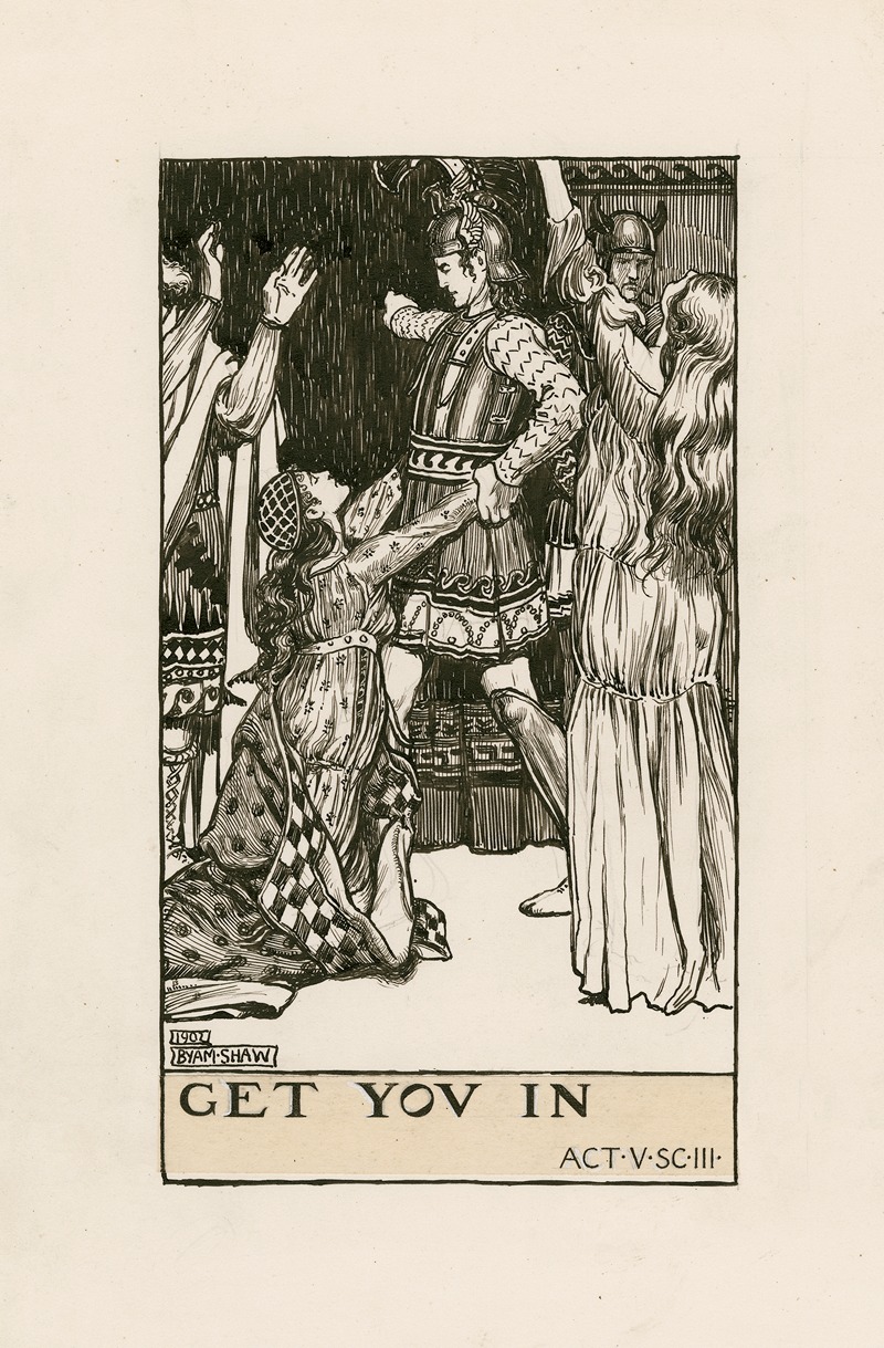 Byam Shaw - Troilus and Cressida; Get you in Act V Scene III