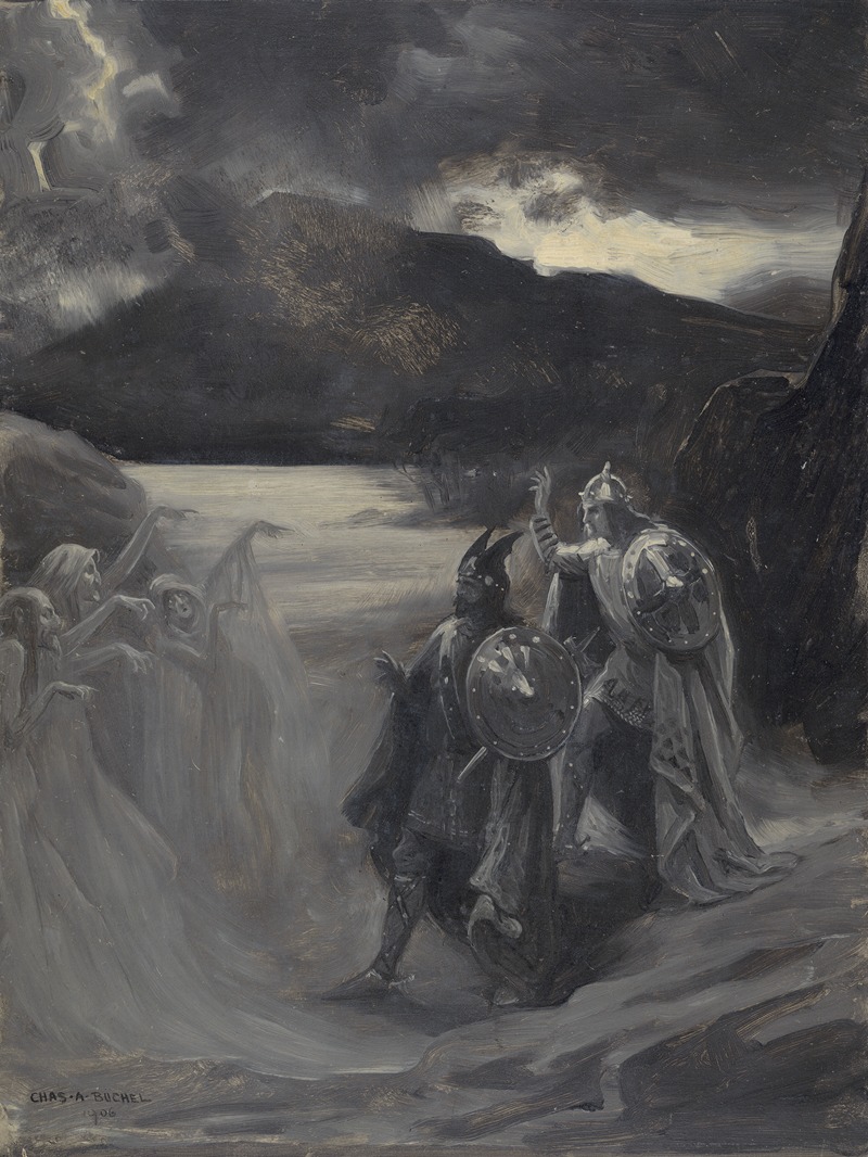 Charles A. Buchel - Macbeth and the three witches