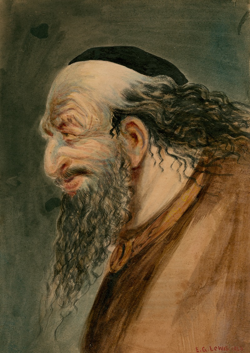 E. Goodwyn Lewis - Shylock, from Merchant of Venice