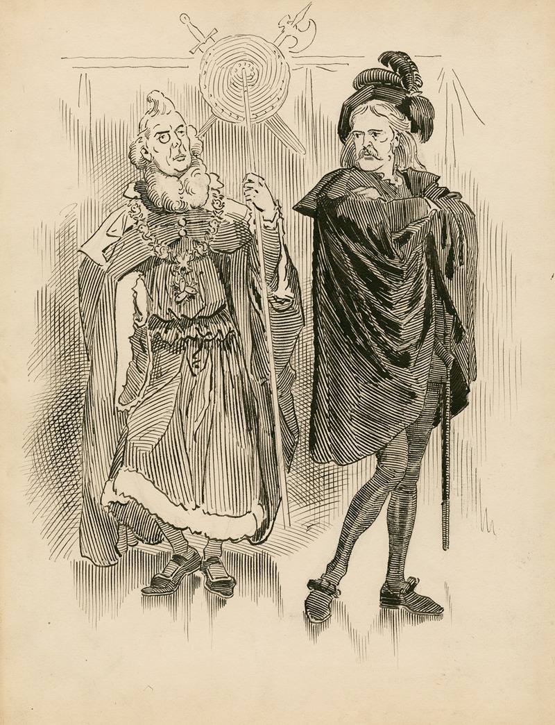 Edward Linley Sambourne - Hamlet and Polonius