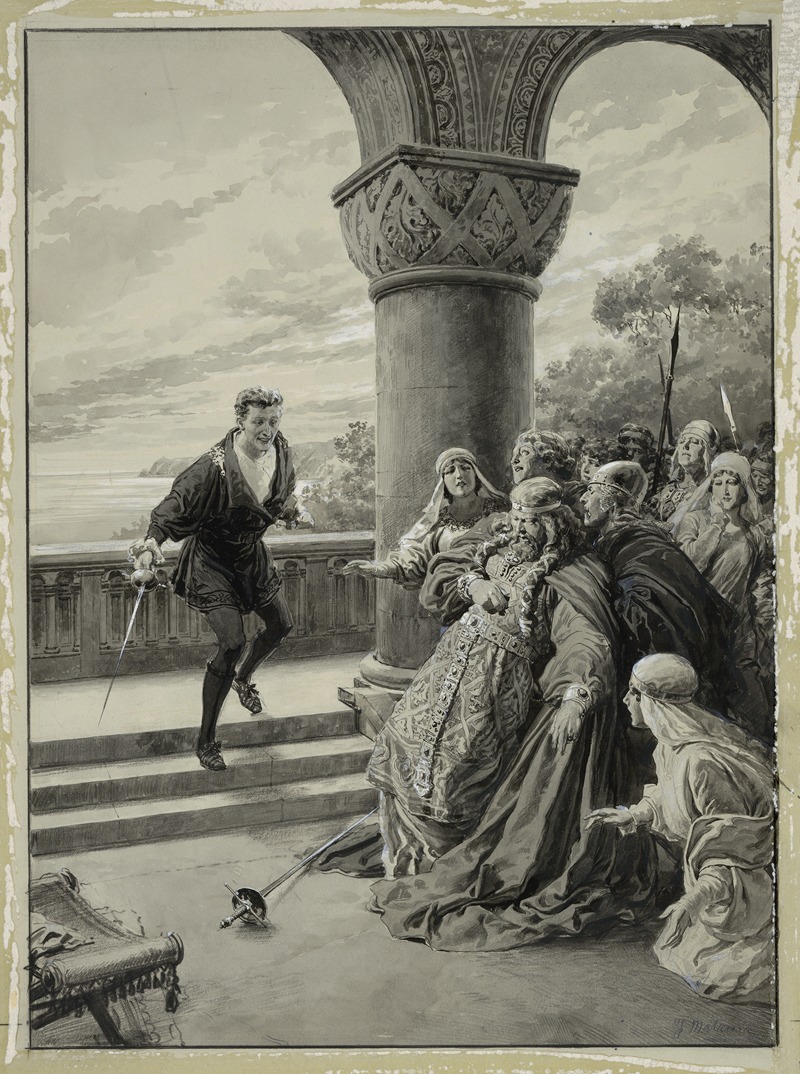 Fortunino Matania - Sir Johnston Forbes-Roberston as Hamlet