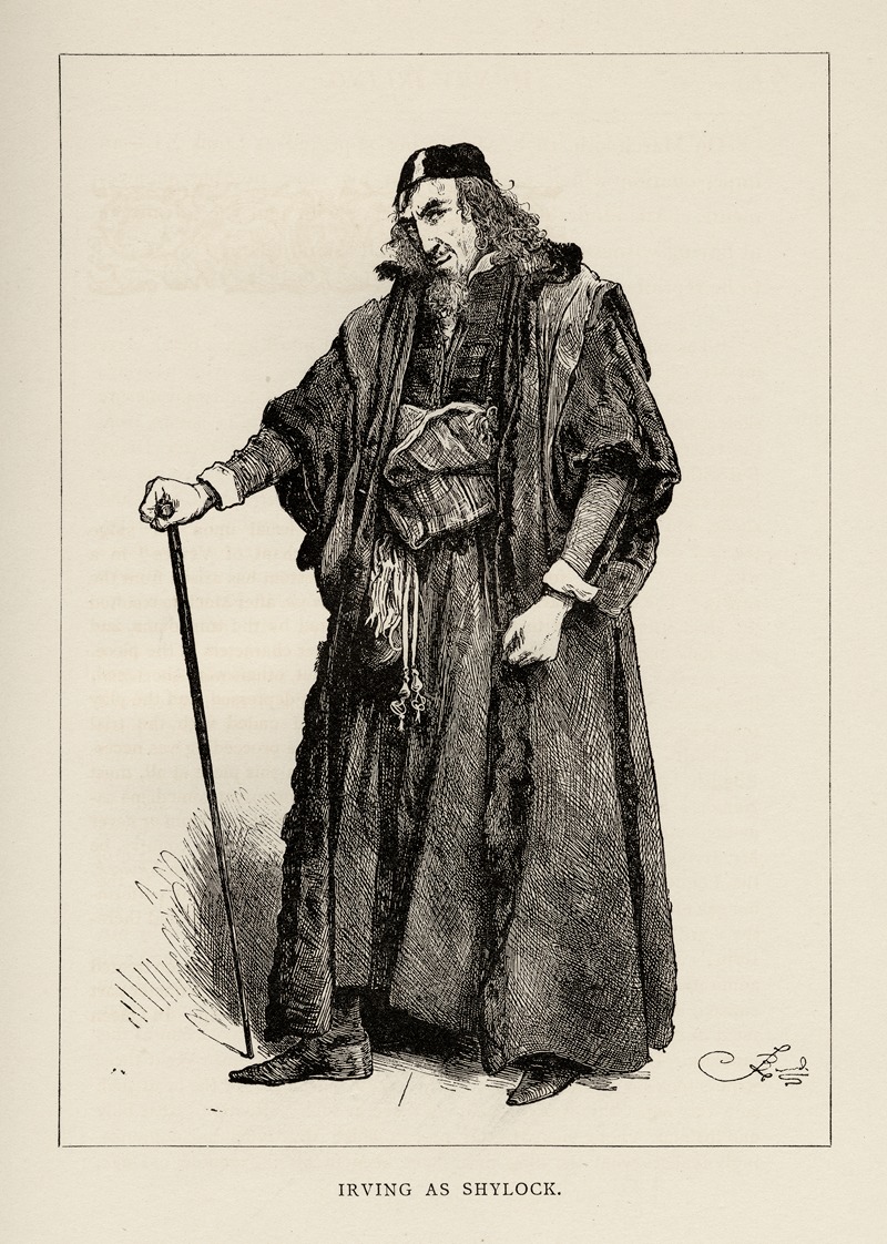 Frederick Barnard - Henry Irving as Shylock in Shakespeare’s Merchant of Venice