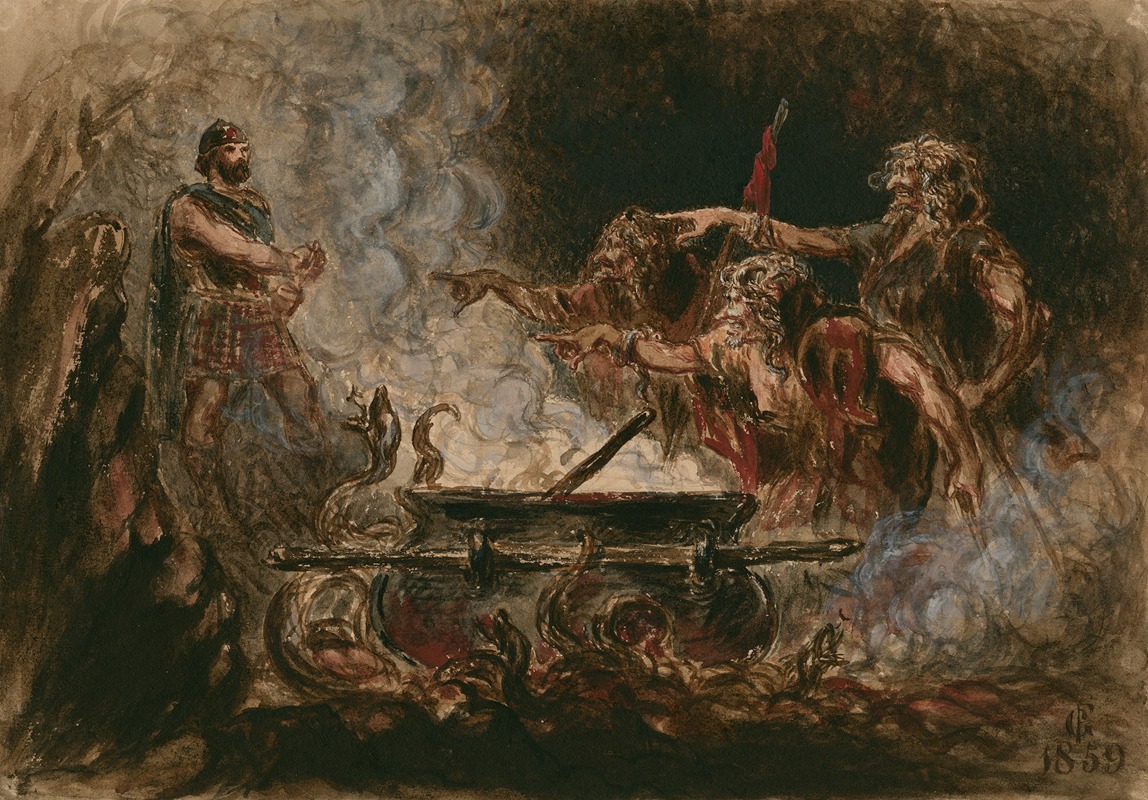 Frederick Gilbert - Macbeth, IV, 3, the witches cauldron