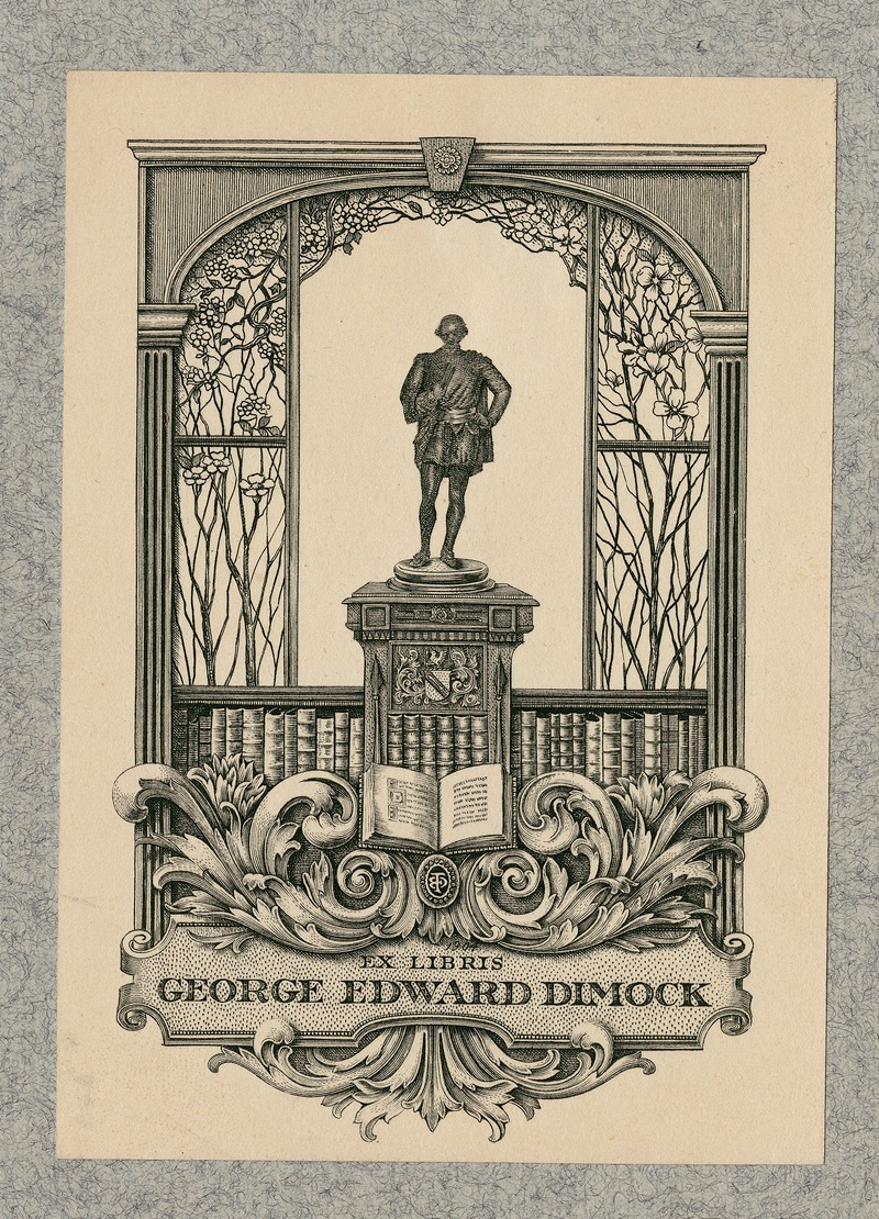 George Edward Dimock - Ex libris