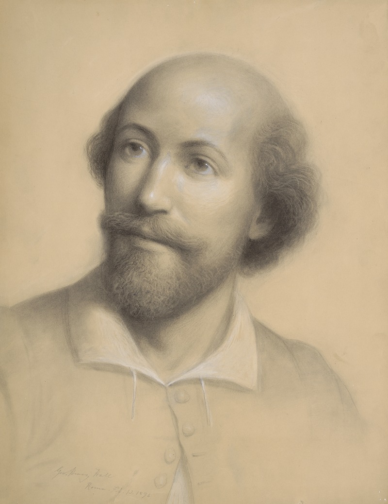 George Henry Hall - The head of Shakespeare