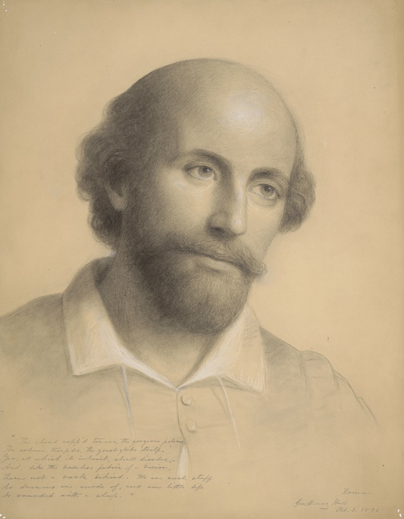 George Henry Hall - The head of Shakespeare