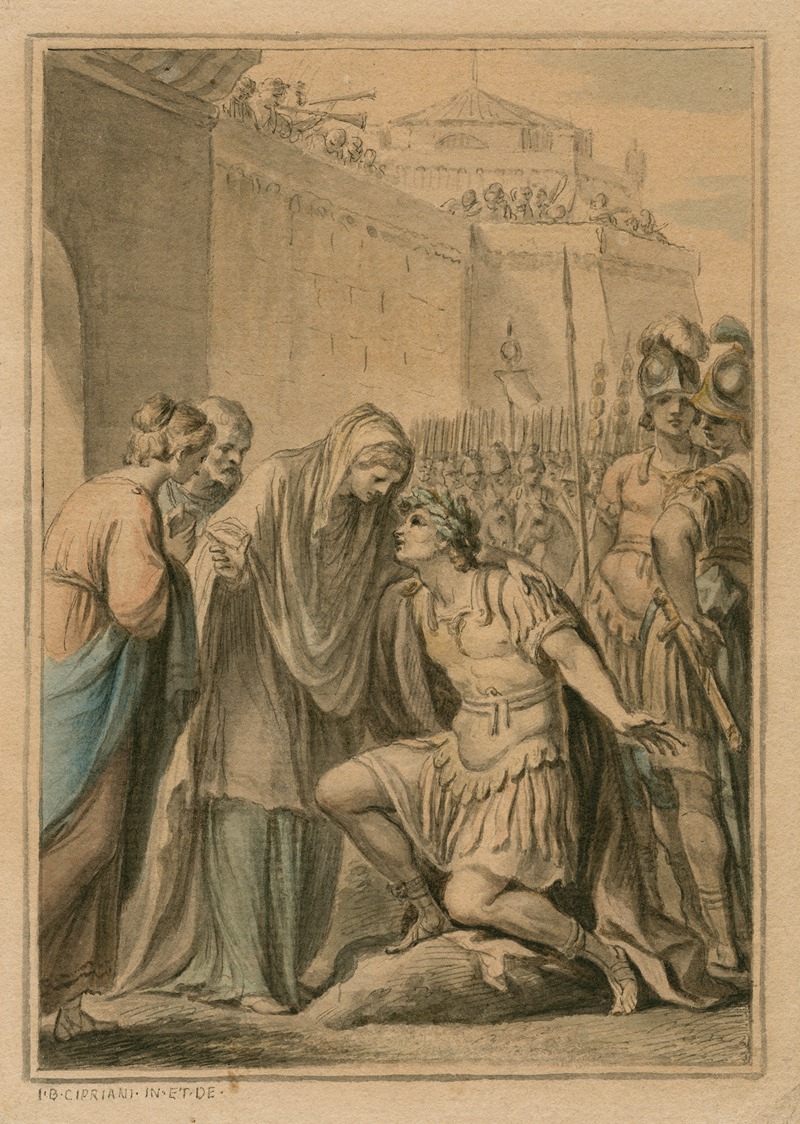 Giovanni Battista Cipriani - Coriolanus, act II, sc. 1