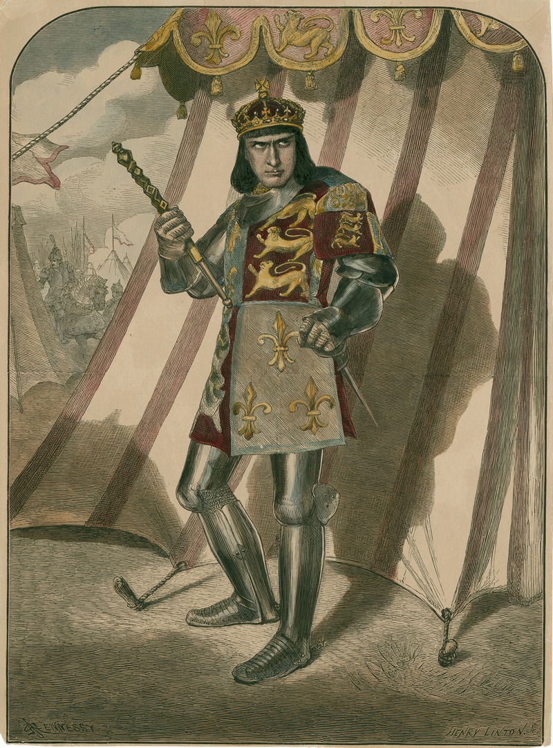 Henry Duff Linton - Edwin Booth as Richard III in Shakespeare’s play