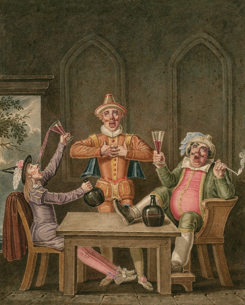 J. Coghlan - Twelfth night [I, 3] Sir Toby Belch, Sir Ague-cheek and Clown