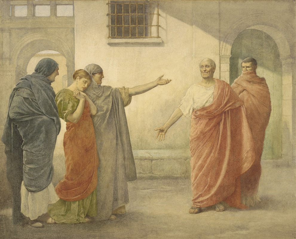 James Dromgole Linton - Volumnia reproaching Brutus and Sicinius