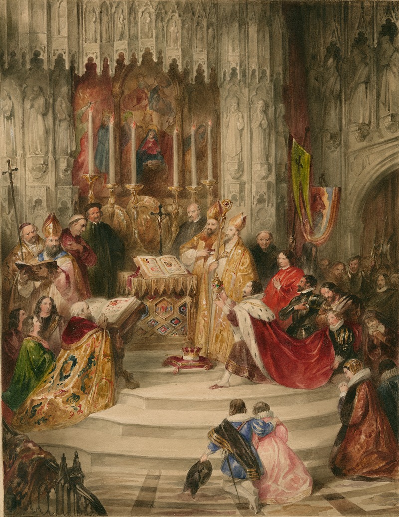 James Stephanoff - King Henry VI, pt. II, I, 1, marriage of King Henry and Queen Margaret