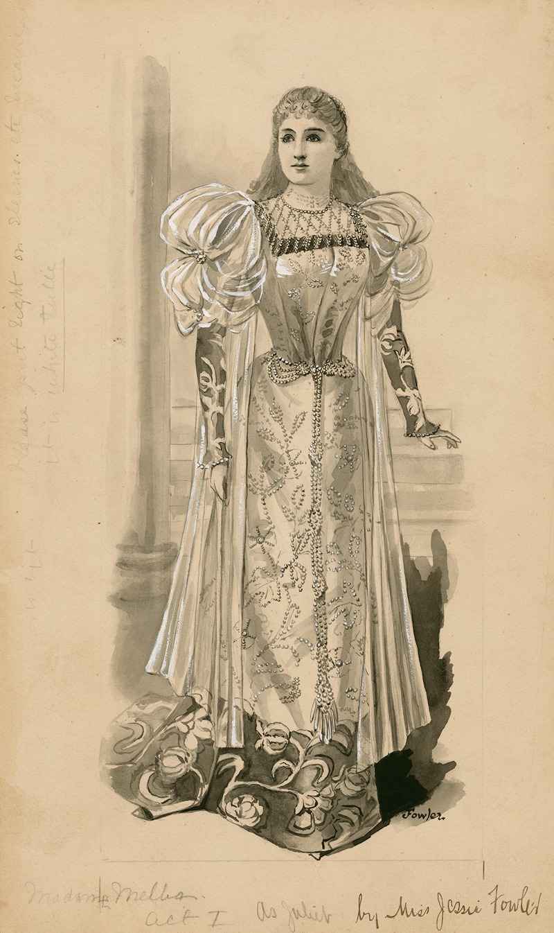 Jessie Fowler - Madame Melba as Juliet, act I