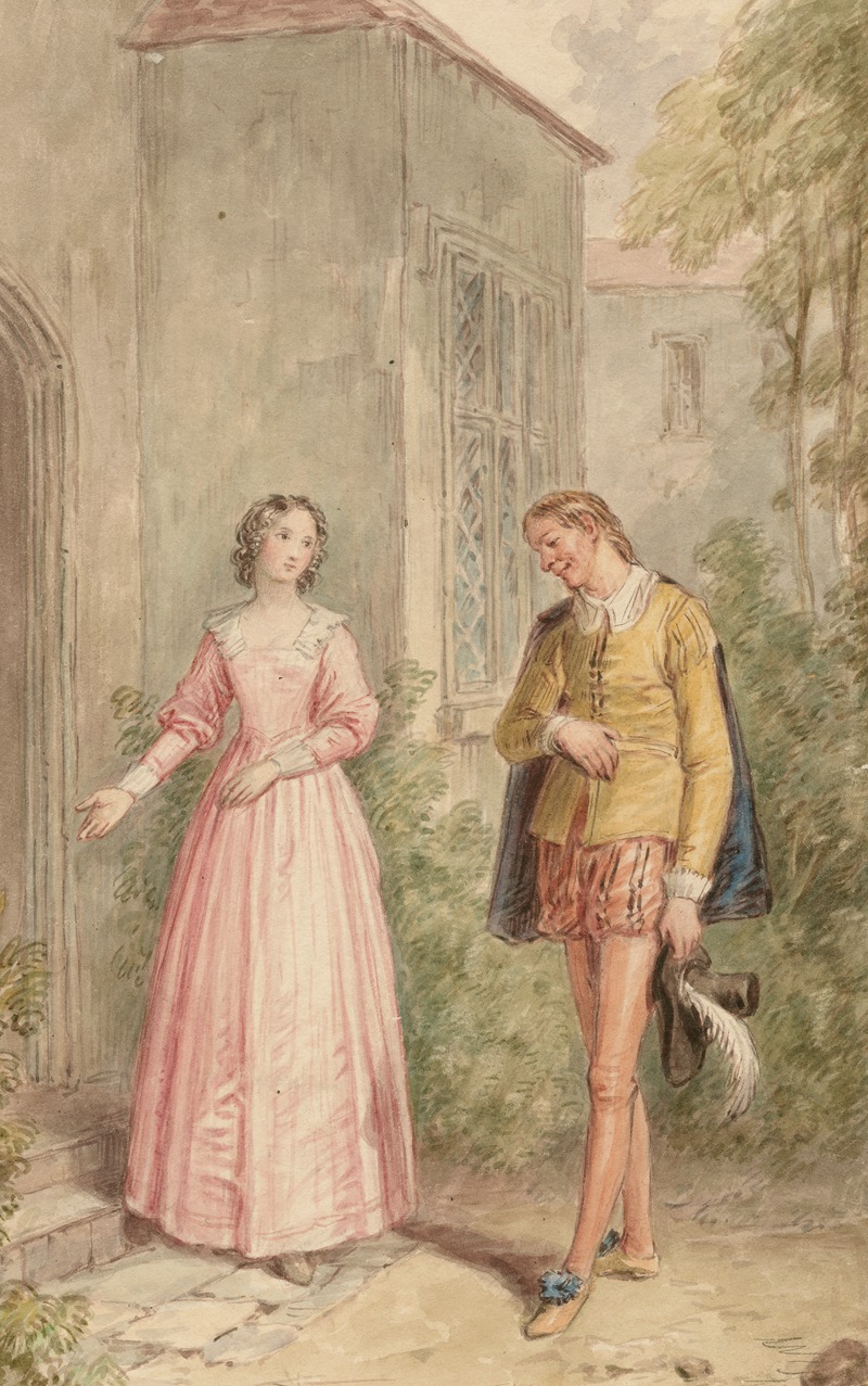 John Massey Wright - Illustration to Shakespeare’s Merry wives of Windsor – act 1, scene 1