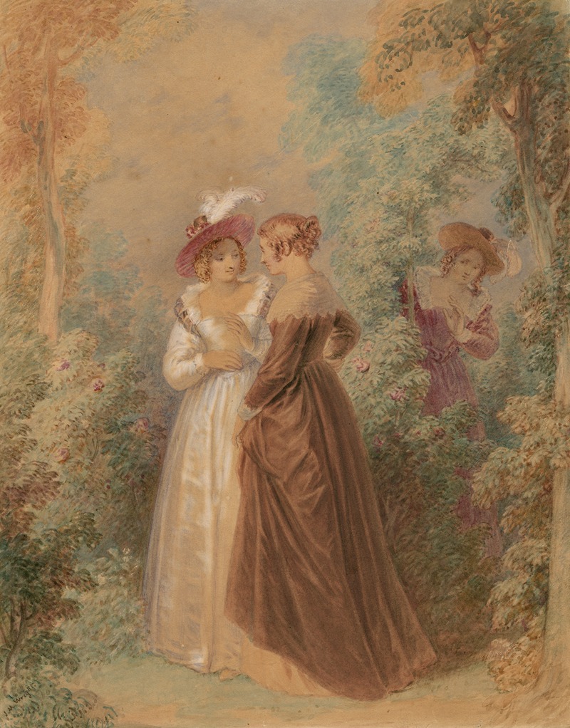 John Massey Wright - Scene from Much ado about nothing – act III, sc. 1 2