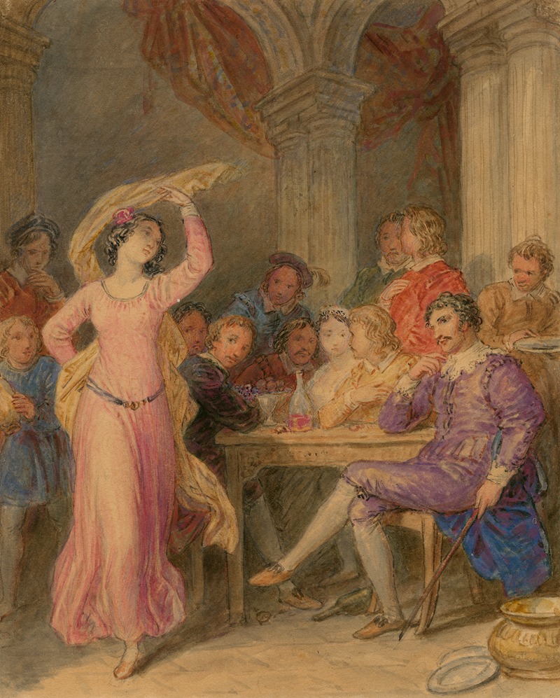 John Massey Wright - Scene from Taming of the shrew – act V, sc. 2