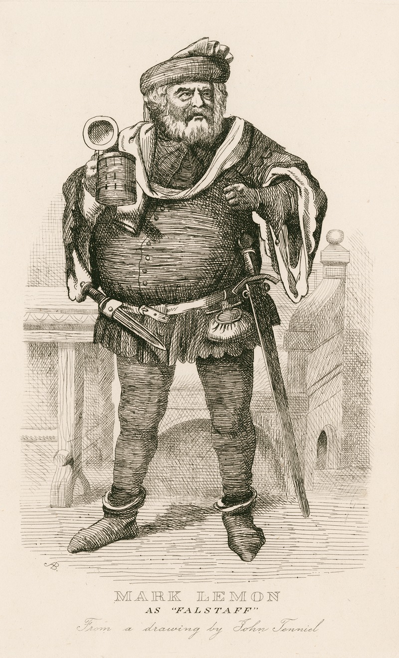 John Tenniel - Mark Lemon as ‘Falstaff’