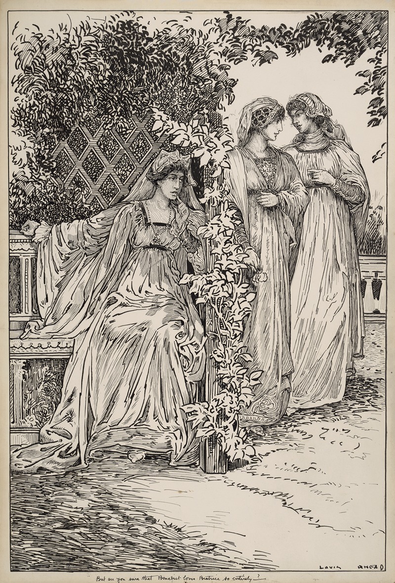 Louis Rhead - Much ado about nothing. But are you sure that Benedict loves Beatrice so entirely