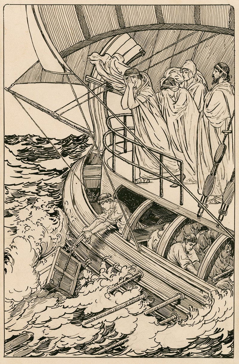 Louis Rhead - Pericles, Prince of Tyre. As they cast the Queen overboard