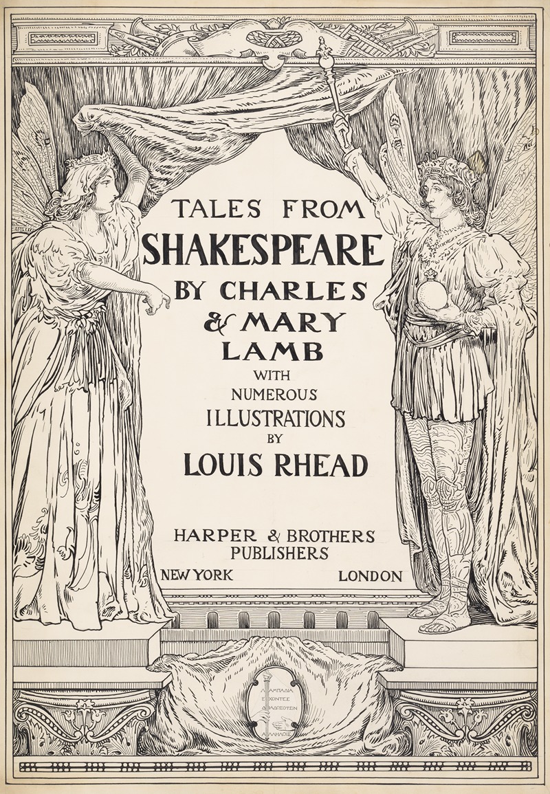 Louis Rhead - Tales from Shakespeare by Charles & Mary Lamb with numerous illustrations by Louis Rhead