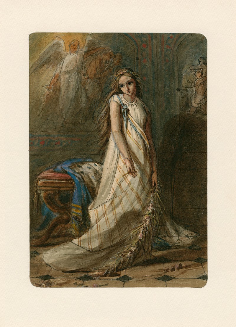 Mary Ann Criddle - Hamlet, full-length portrait of Ophelia