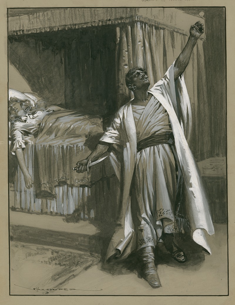 Max Cowper - Othello, V, 2 at the Shaftesbury Othello; ‘Set you down this … I took by the throat the circumcised dog and smote him thus’