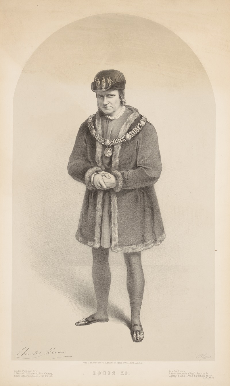 Richard James Lane - Charles Kean as Louis XI