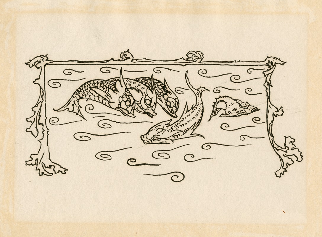 Robert Anning Bell - Decorative tail-piece to page 46 of Bell’s edition of The tempest