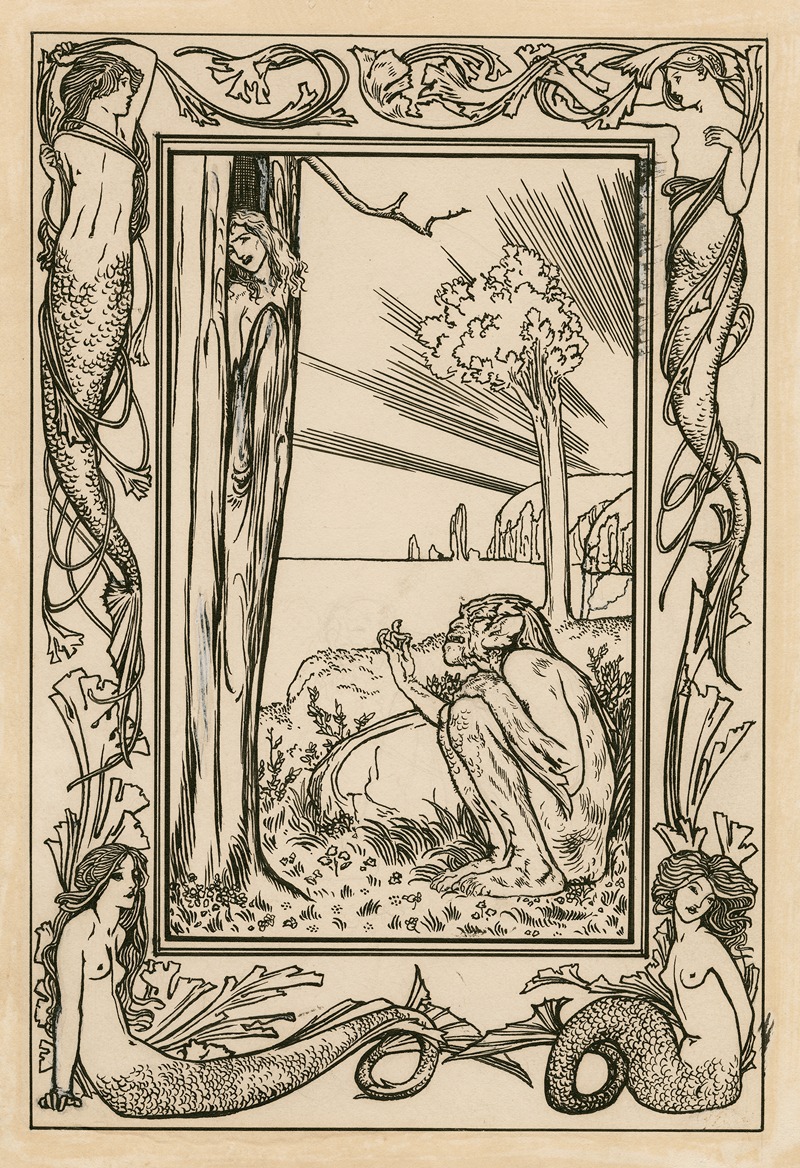 Robert Anning Bell - Frontispiece to act 1 of Bell’s edition of The tempest