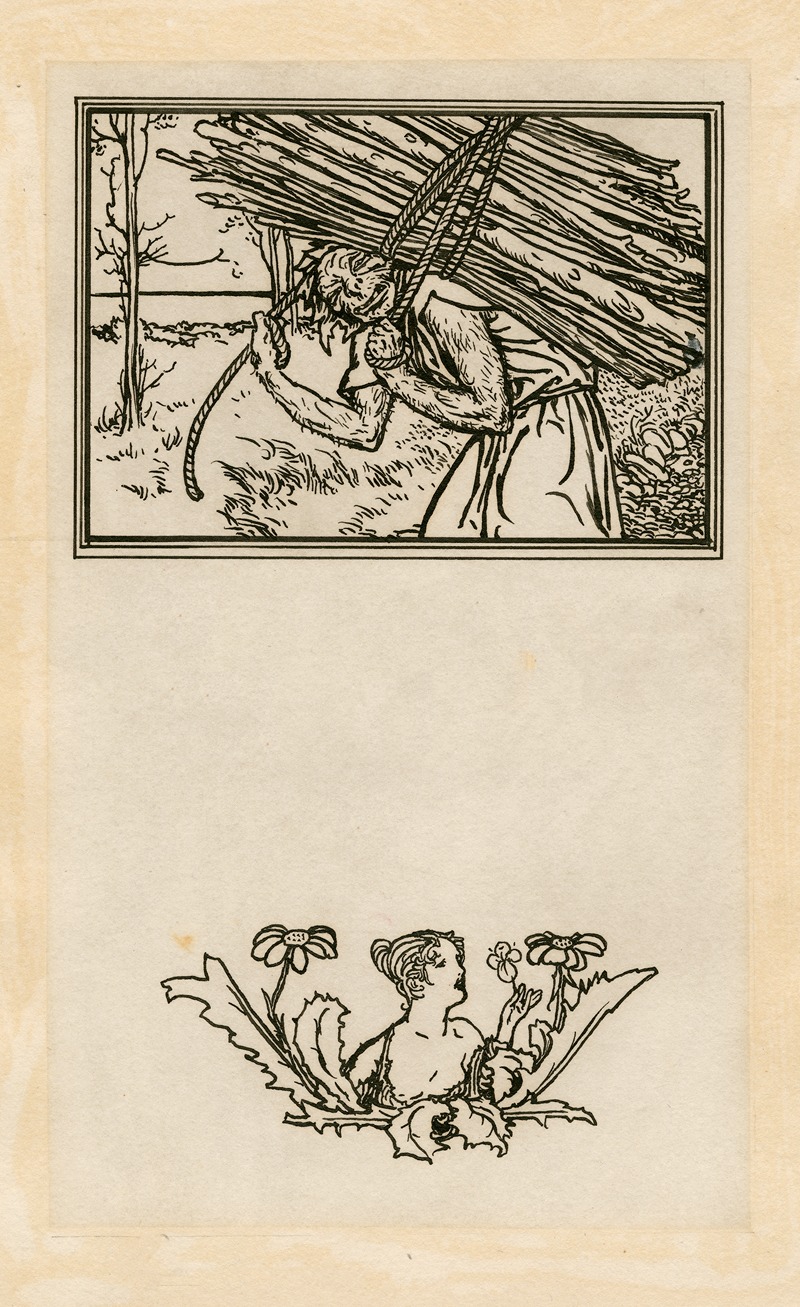 Robert Anning Bell - Full-page design for page 20 of Bell’s edition of The tempest