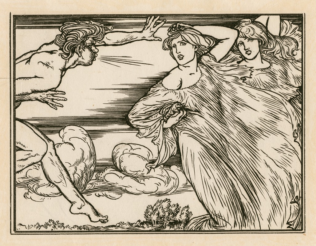 Robert Anning Bell - Illustration to act 5, scene 1 of Bell’s edition of The tempest