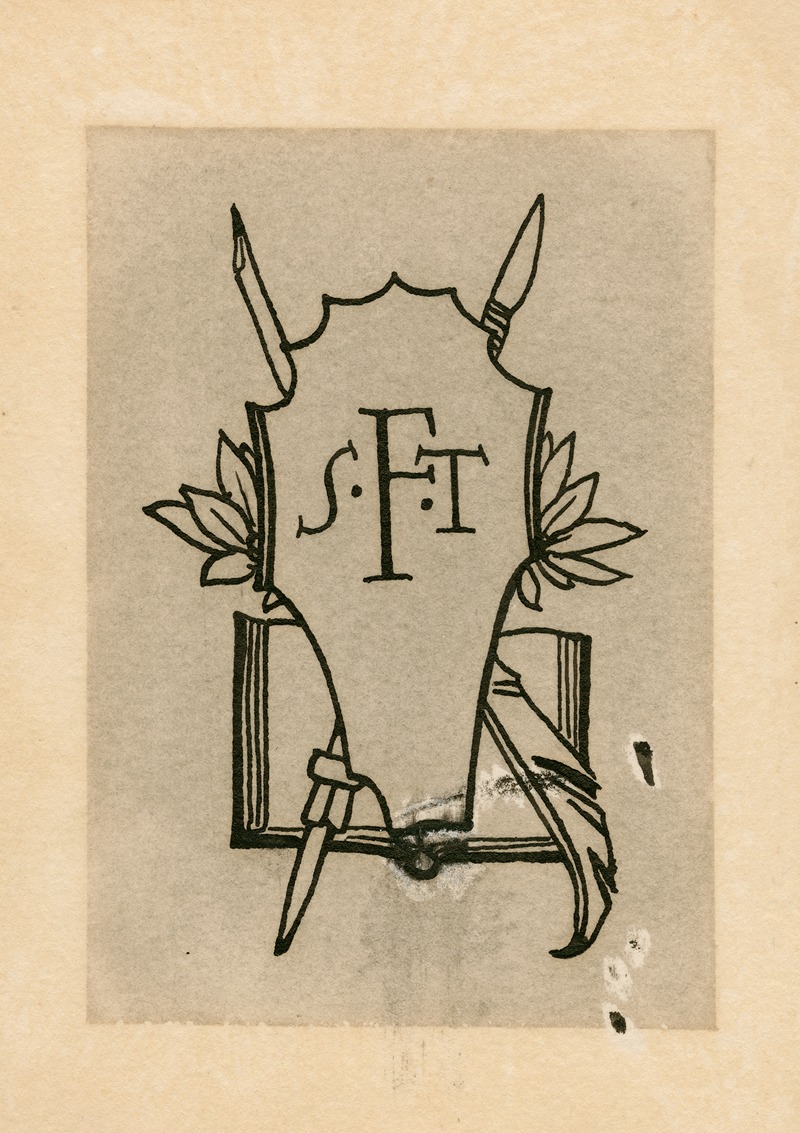 Robert Anning Bell - Shield design from prefatory materials of Bell’s decorated edition of the Tempest