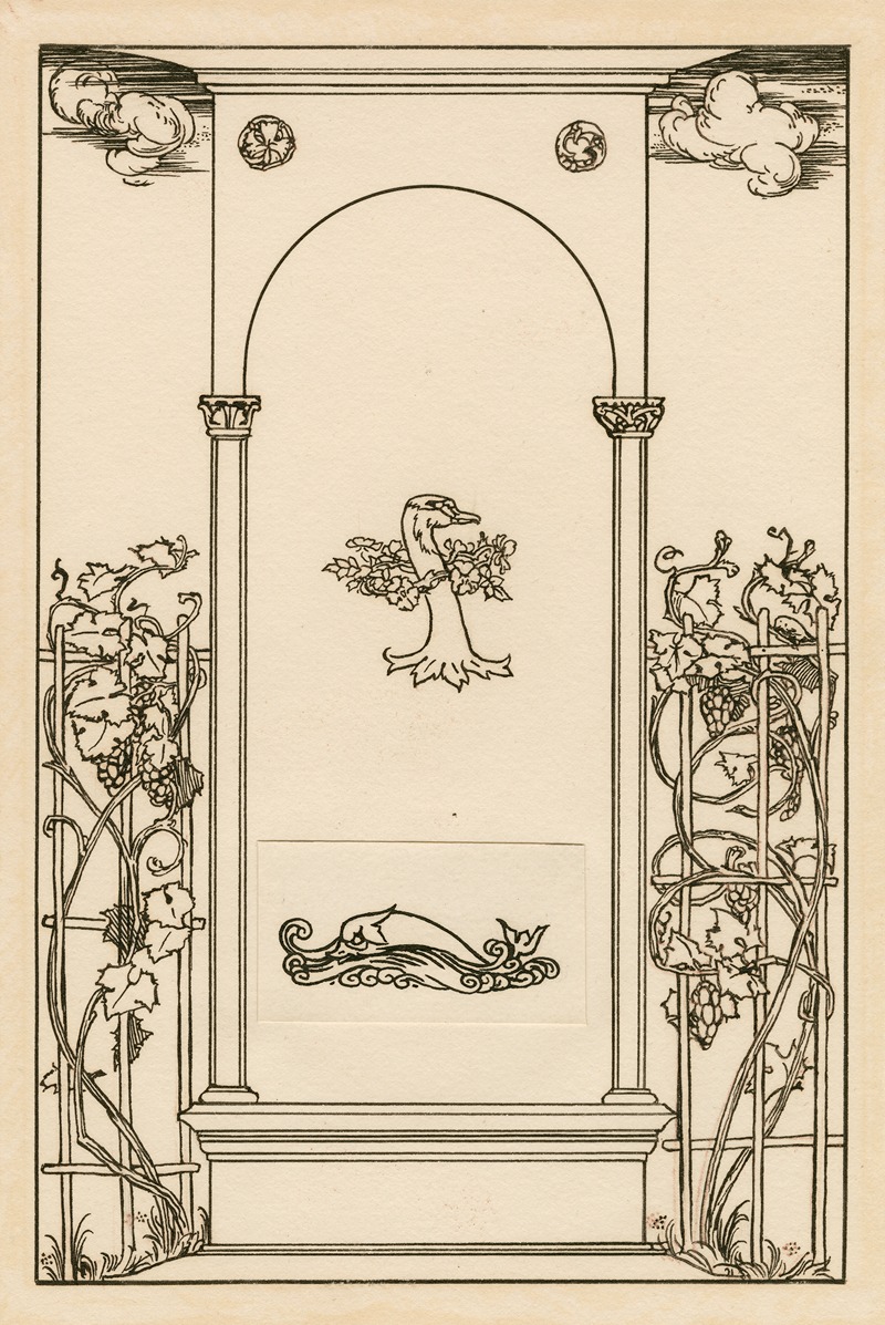 Robert Anning Bell - The Tempest; Decorative frame for title page