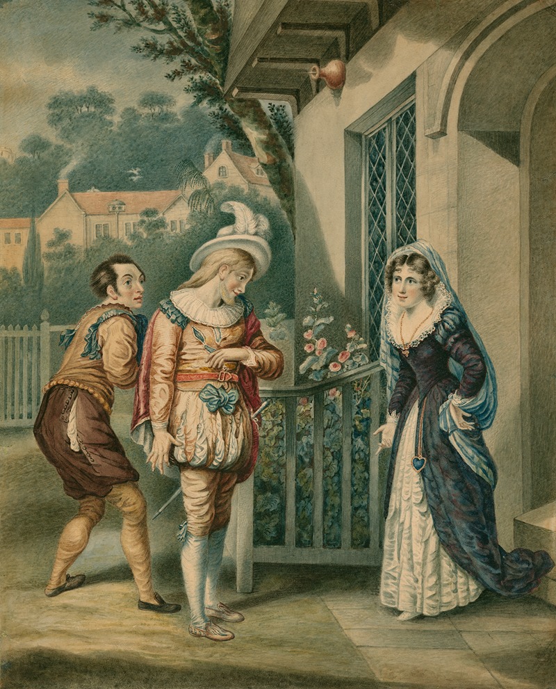 Robert Smirke - Merry wives of Windsor, III, 4, Anne Page and Slender