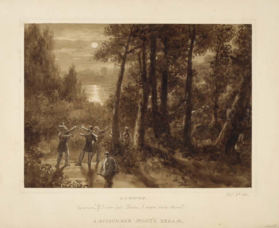 Samuel John Stump - A midsummer night’s dream, Pyramus; ‘If I were fair, Thisbe …’