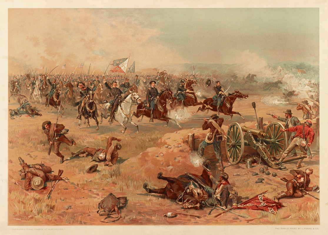 Thure de Thulstrup - Sheridan’s final charge at Winchester