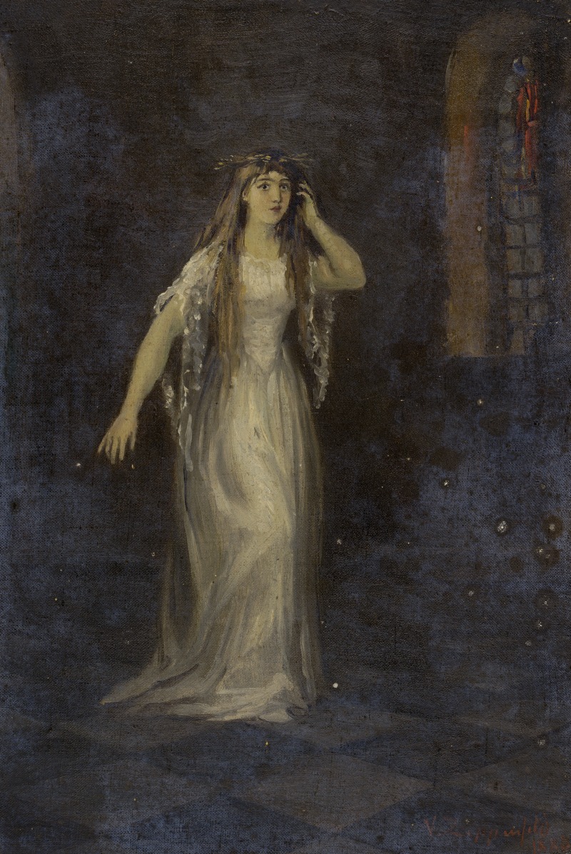 V. Zippenfeld - Full-length figure of Ophelia