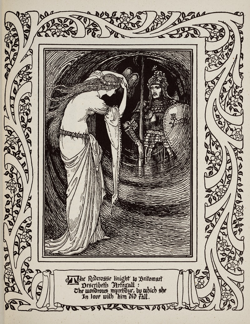 Walter Crane - Britomart viewing Artegal