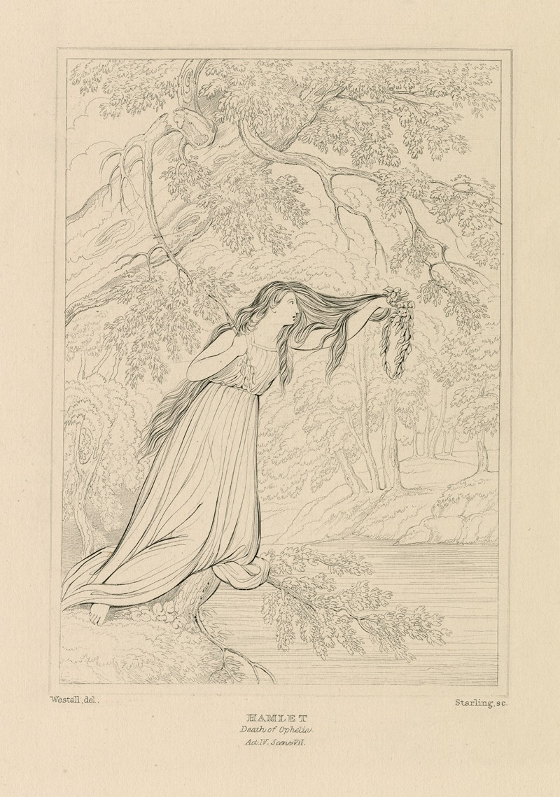 William Francis Starling - Hamlet, act 4, scene 7, Ophelia