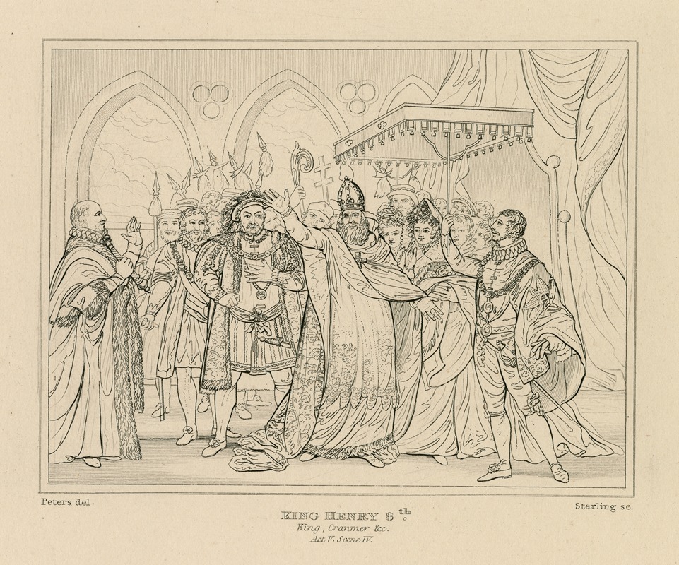 William Francis Starling - King Henry 8th, King, Cranmer &c., act V, sc. IV