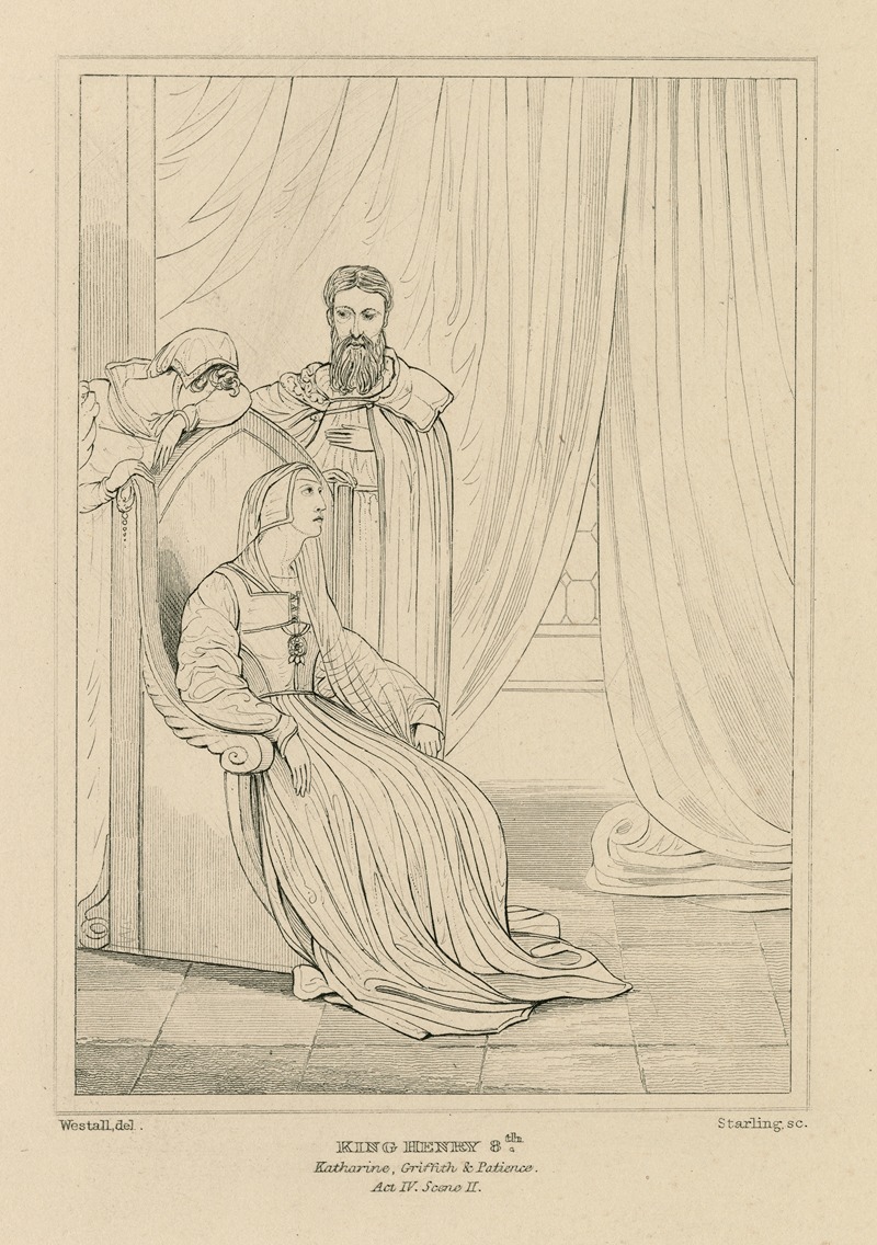 William Francis Starling - King Henry VIII, act 4, scene 2, Katherine, Griffith and Patience