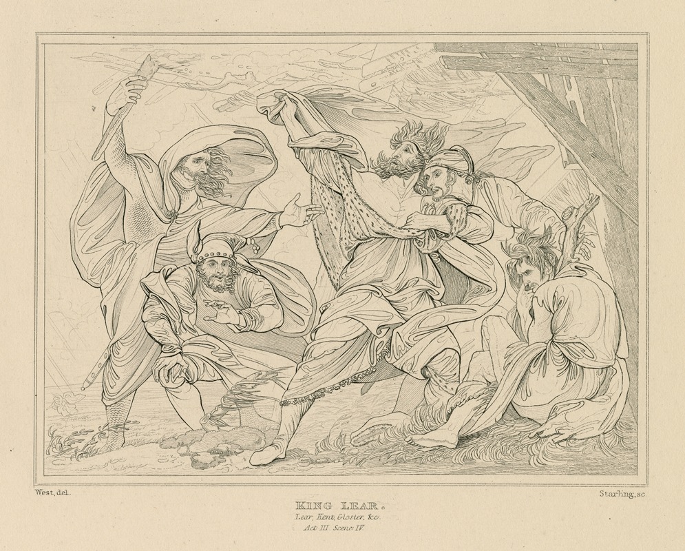 William Francis Starling - King Lear, act III, scene IV